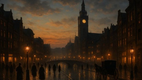 Während die Stadt langsam zur