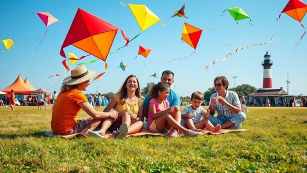 Family at Drachenfeste 2026 Germany enjoying a colorful kite festival
