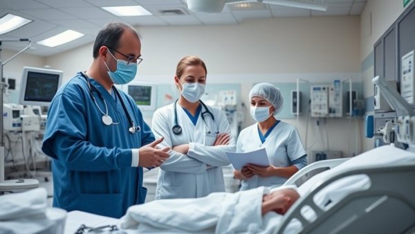 Healthcare professional in neonatal care discussing equipment impacts.