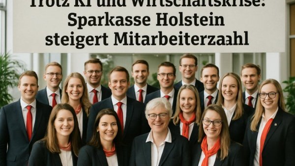 Trotz KI und Wirtschaftskrise: Sparkasse Holstein steigert Mitarbeiterzahl