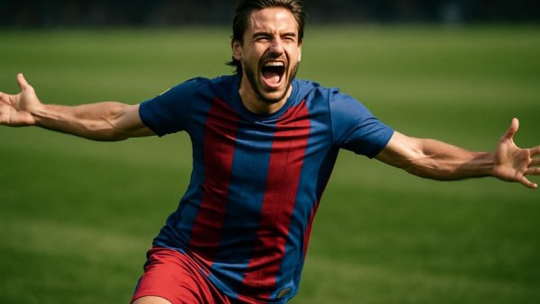 Frankreich WM 2026 Sieg gegen Schweden: Spieler feiert auf dem Feld.