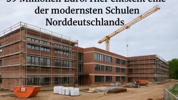39 Millionen Euro: Hier entsteht eine der modernsten Schulen Norddeutschlands