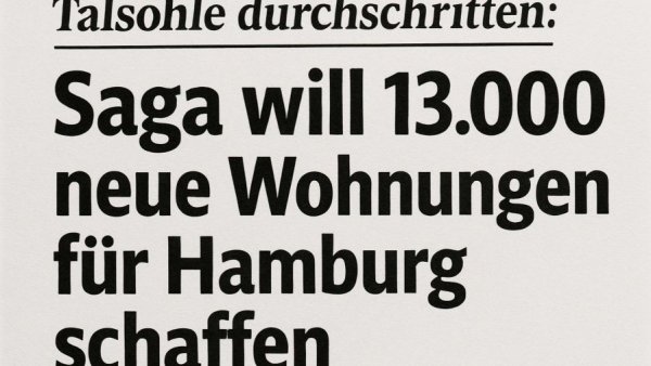 Talsohle durchschritten: Saga will 13.000 neue Wohnungen für Hamburg schaffen