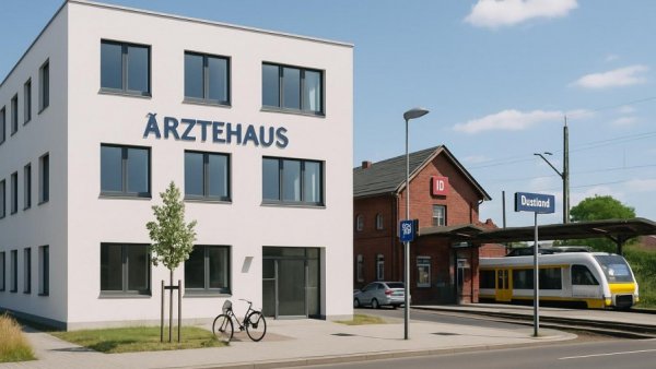 Ärztehaus direkt am Bahnhof – lockt das Mediziner in die Provinz?