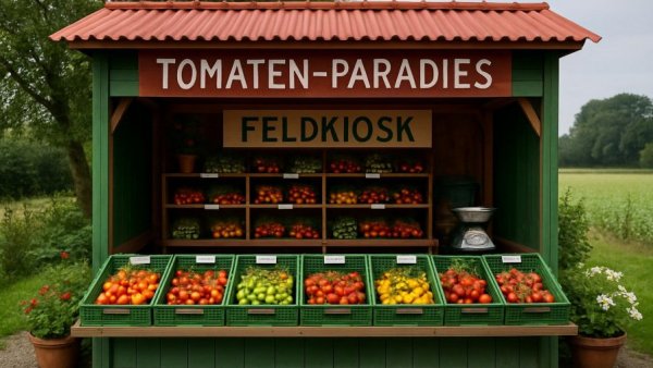 Tomaten-Paradies: „Feldkiosk“ bei Hamburg verkauft 14 Sorten frisch vom Strauch