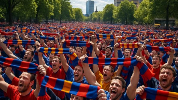 Fans gather for WM 2026 Rückkehr nach Norwegen celebration.