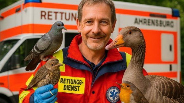 Vögel in Not? Dieser Rettungssanitäter aus Ahrensburg hilft ihnen allen