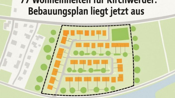 77 Wohneinheiten für Kirchwerder: Bebauungsplan liegt jetzt aus