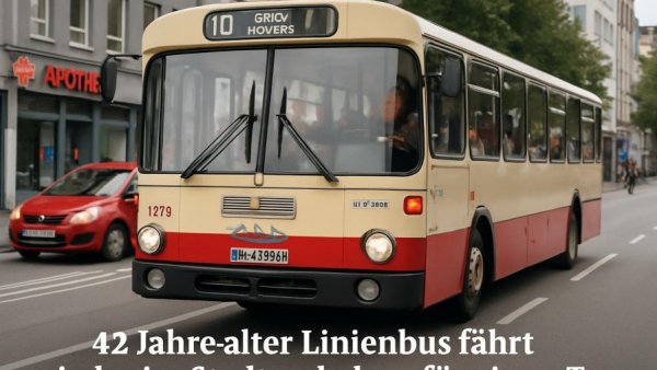 42 Jahre alter Linienbus fährt wieder im Stadtverkehr – für einen Tag