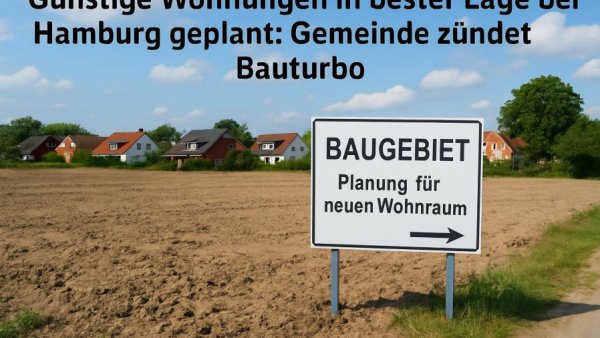 Günstige Wohnungen in bester Lage bei Hamburg geplant: Gemeinde zündet Bauturbo