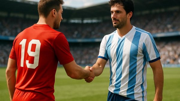 Lamine Yamal shaking hands in WM 2026 Finale scene.