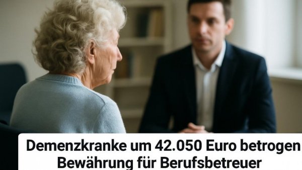 Demenzkranke um 42.050 Euro betrogen: Bewährung für Berufsbetreuer