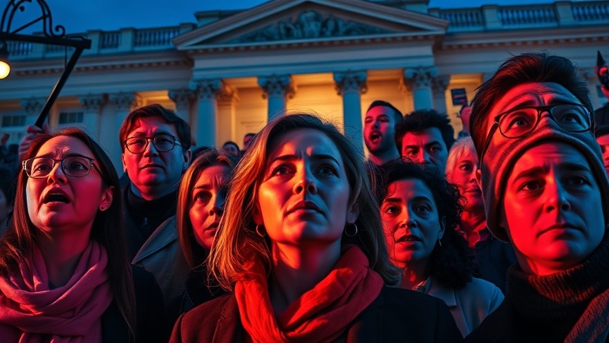Diverse individuals expressing concern for Datenprivacy and persönliche Freiheit.