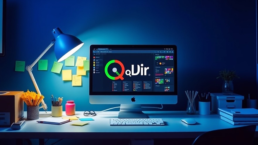 Sleek workspace with Q-Dir interface for efficient Dateiverwaltung and Datenschutz.