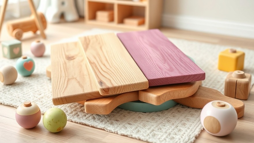 Stapelte Holzplatten in verschiedenen Farben fördern kognitive Entwicklung und soziale Fähigkeiten.