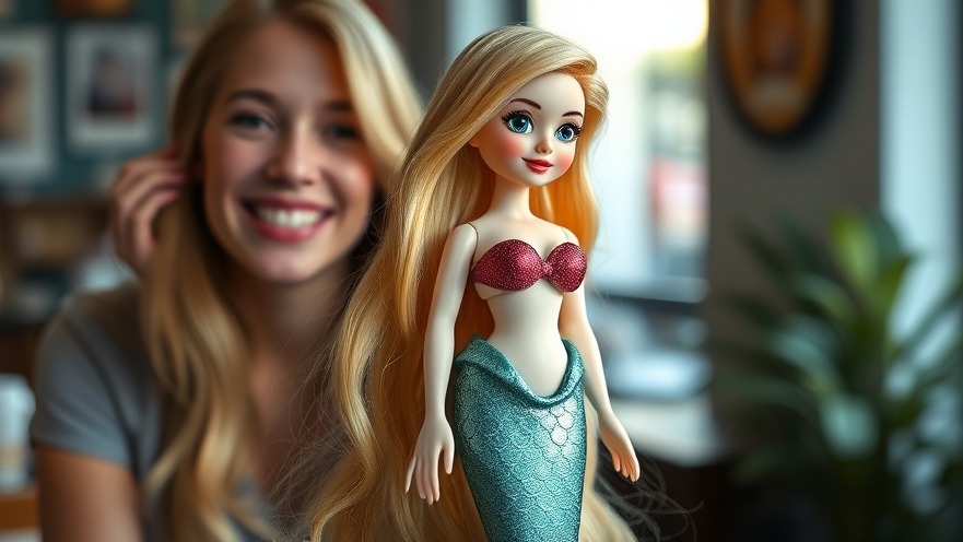 Photorealistic mermaid doll promoting pädagogisch wertvolles Spielzeug for kreative Entfaltung.