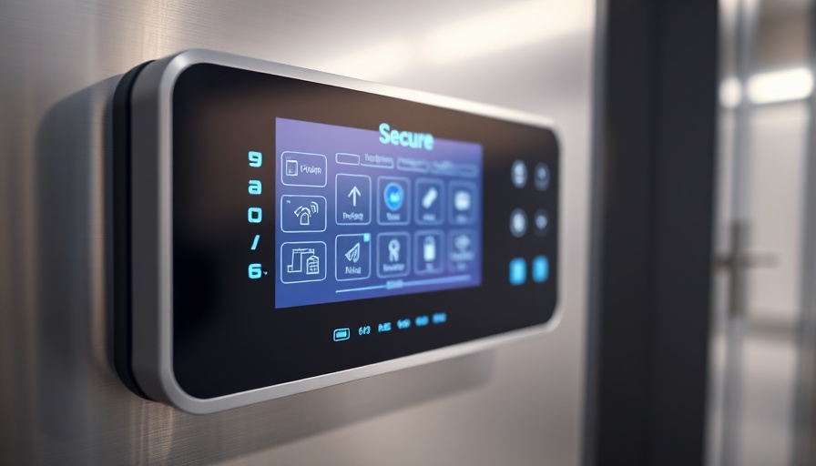 Secure access control panel interface for system security.