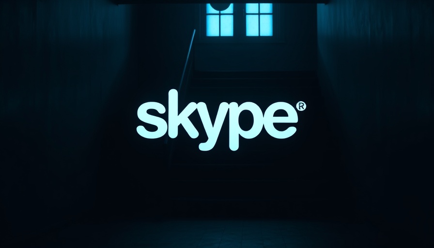 Nostalgic dimly lit Skype logo, symbolizing its end in 2025.