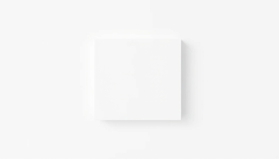 Plain white blank square, minimalistic design