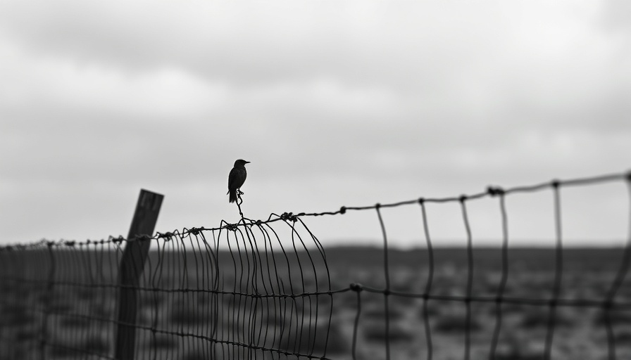 Barren fence with bird, symbolic of EU-Kommission Abschiebungen erleichtern.