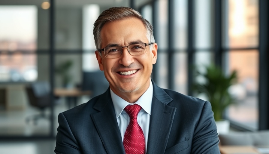 Portrait of Lip-Bu Tan, neuer CEO von Intel, in an office setting.