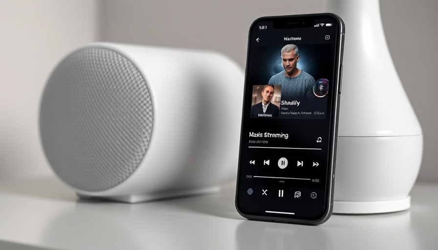 Sonos Video-Streaming-Player app interface on smartphone, dark mode.