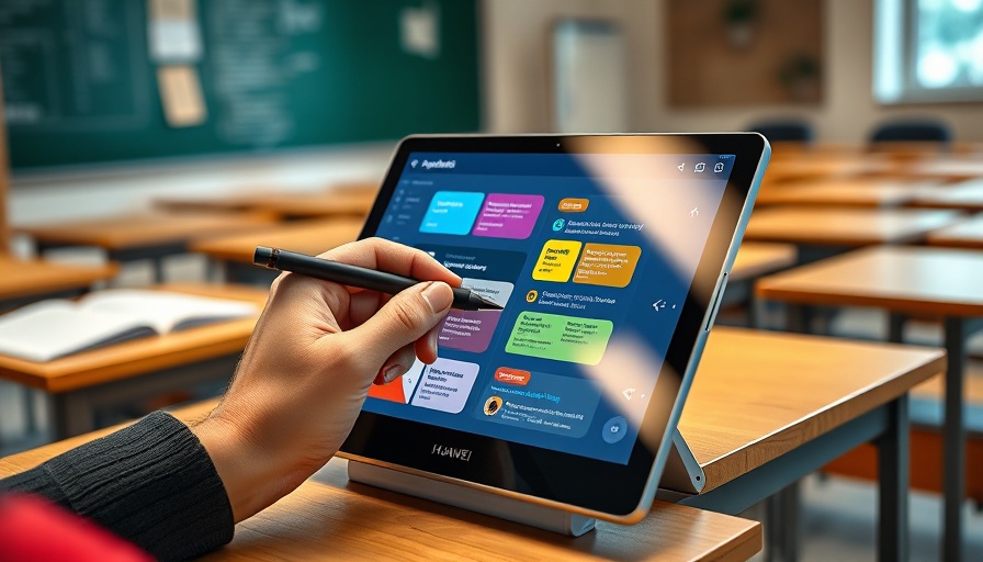 Huawei Tablet PaperMatte Display with stylus in use, AI notes.