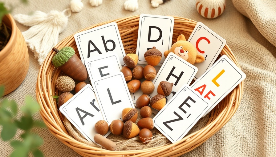 Preschool Alphabet Activities setup with discovery basket.