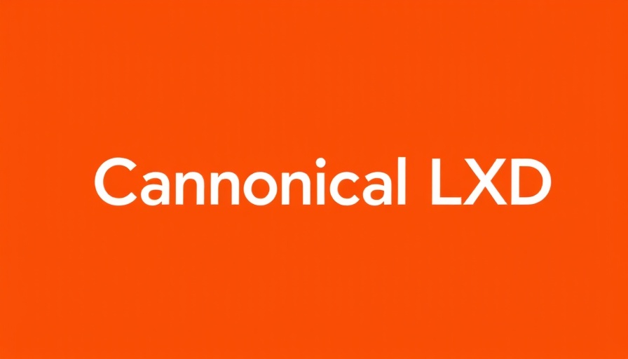 Canonical LXD logo with geometric cubes and orange background.