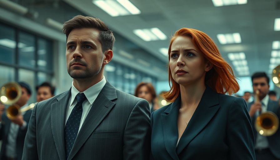 Severance Staffel 3 scene with a man and woman in an office