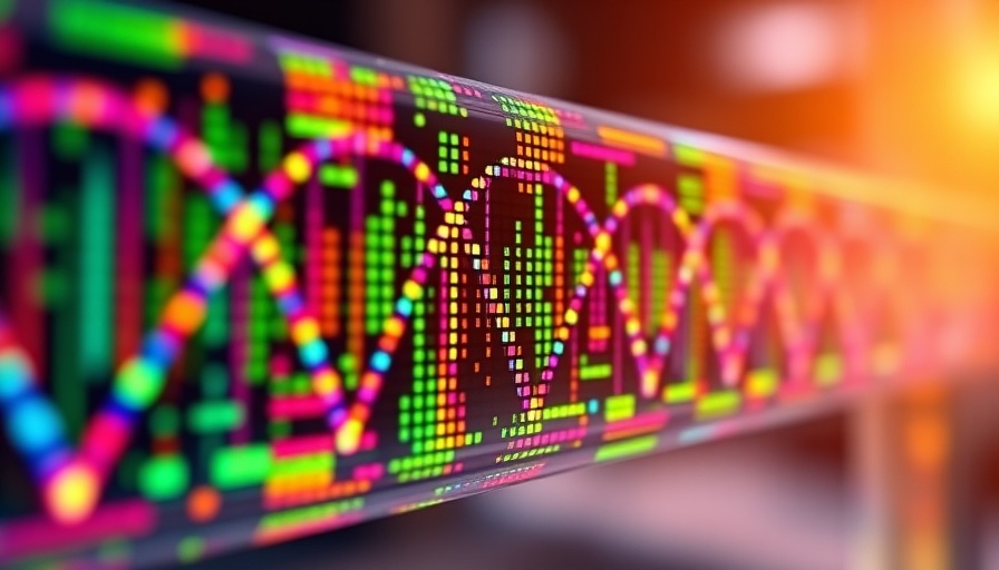 23andMe Gen-Daten Verkauf displayed with genetic sequence and lab tube