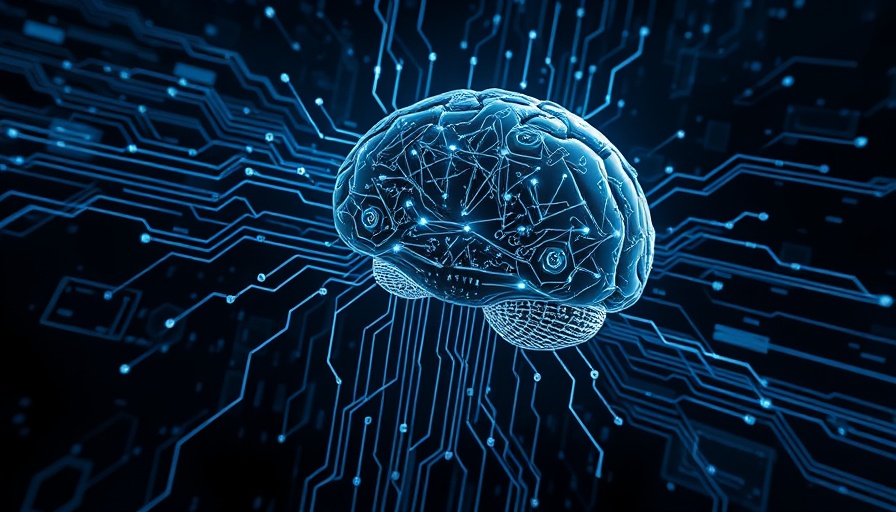 Risiken von Allgemeiner Künstlicher Intelligenz with circuits and brain.