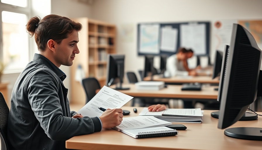 Linux-Zertifizierung LFCS exam setting in an office.