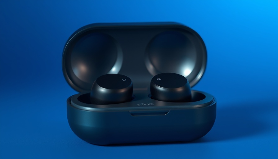 Sennheiser Accentum Open earbuds in a sleek charging case.