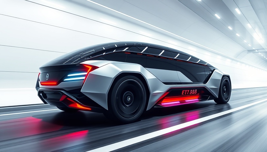 Futuristic Cybertruck speeding in a tunnel, Cybertruck Reparaturkosten focus.