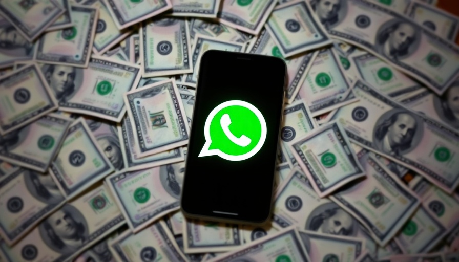 WhatsApp logo on phone surrounded by dollar bills highlighting NSO Group Datenschutz.