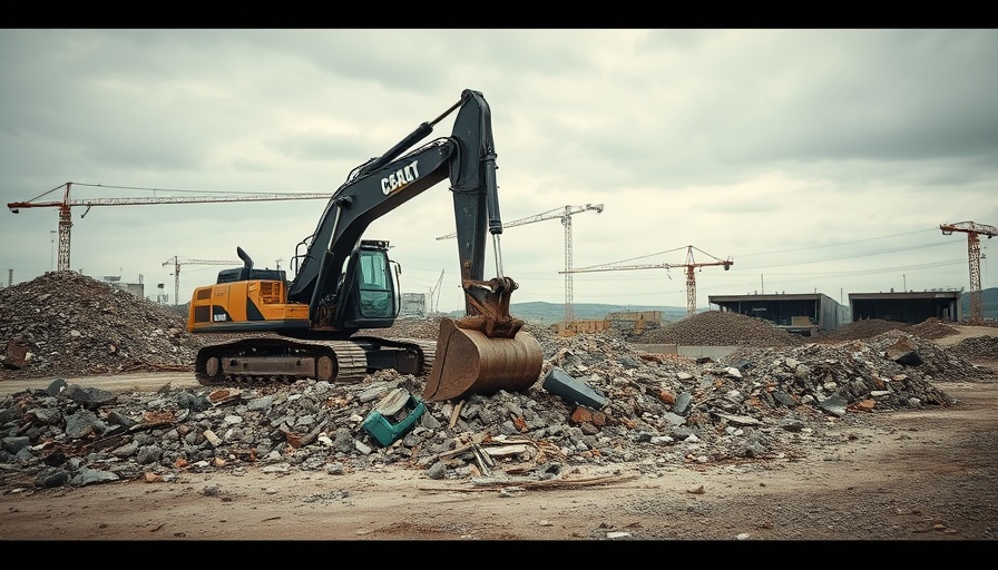 Neuer Lidl-Markt in Eutin construction site with machinery and rubble.