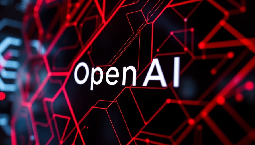 Jony Ive und OpenAI Zusammenarbeit: Futuristic OpenAI display.