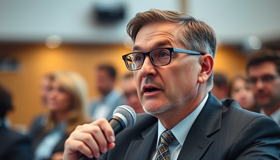 Middle-aged man in a suit speaking at EU conference, Digitale Souveränität in der EU