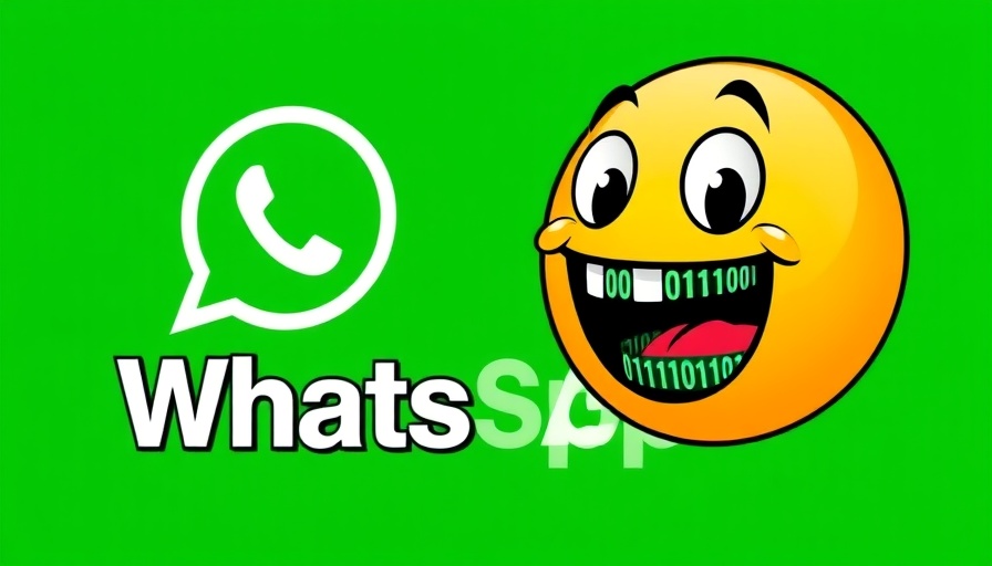 WhatsApp Speicherplatz reduzieren Konzept mit Emoji und Logo