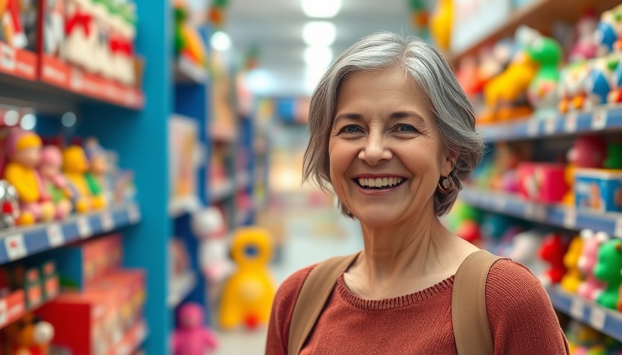 Smiling woman in toy store after Thalia übernimmt Spiel + Freizeit Peppinghaus.