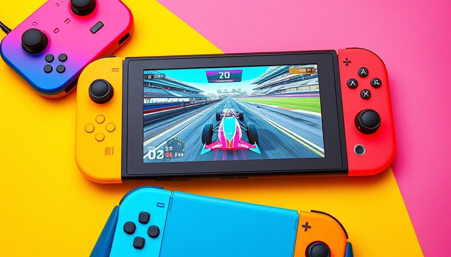 Vibrant setup showcasing Zubehör für die Nintendo Switch 2 controllers.