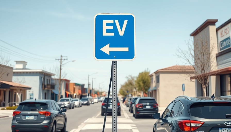E-Mobilität in Österreich sign showing EV charging station direction in urban setting.