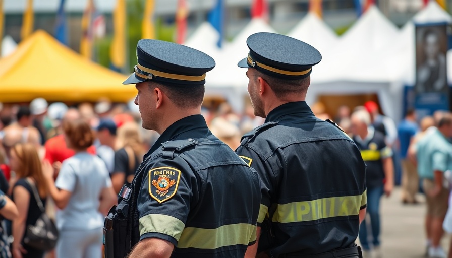 Kieler Woche Sicherheit: Officers ensuring event security