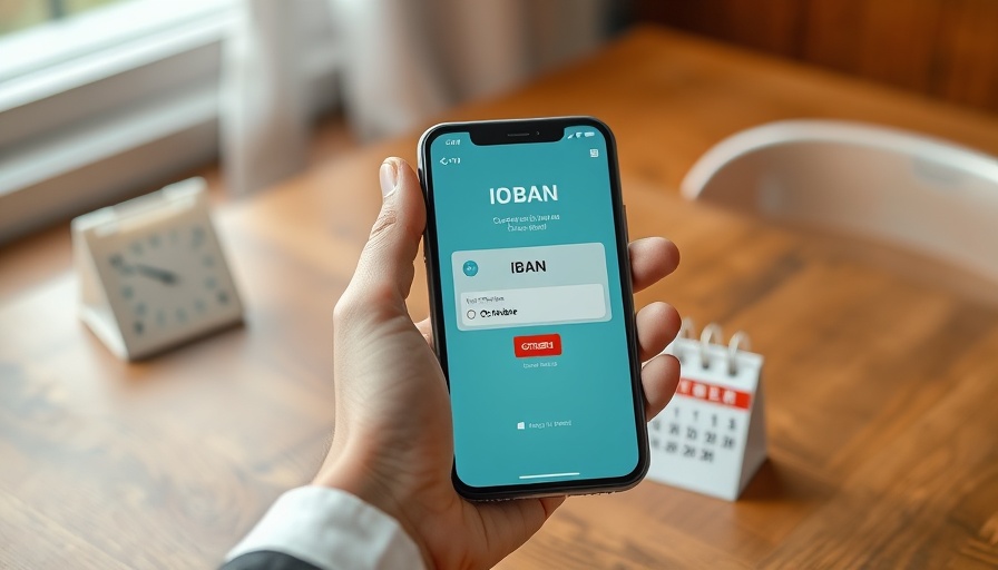 Namensabgleich mit IBAN verification on smartphone in October.