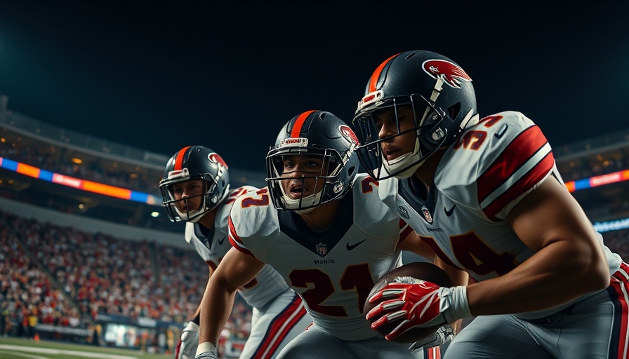 American football players in action, showcasing best sports documentaries on Netflix.