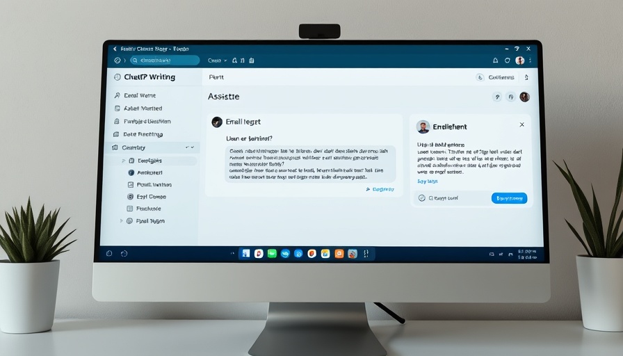 ChatGPT assisting in writing an email, handling daily tasks.
