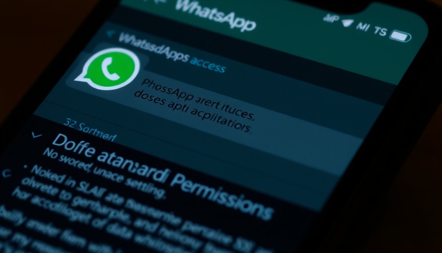 WhatsApp app permissions detailing extensive data access.