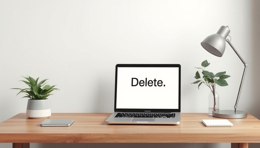 Laptop displaying 'Delete' in modern workspace - Systemwiederherstellungspunkte Windows.