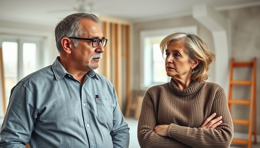 Wohnraumsituation auf Sylt: Man and woman in a bare room discussing housing.